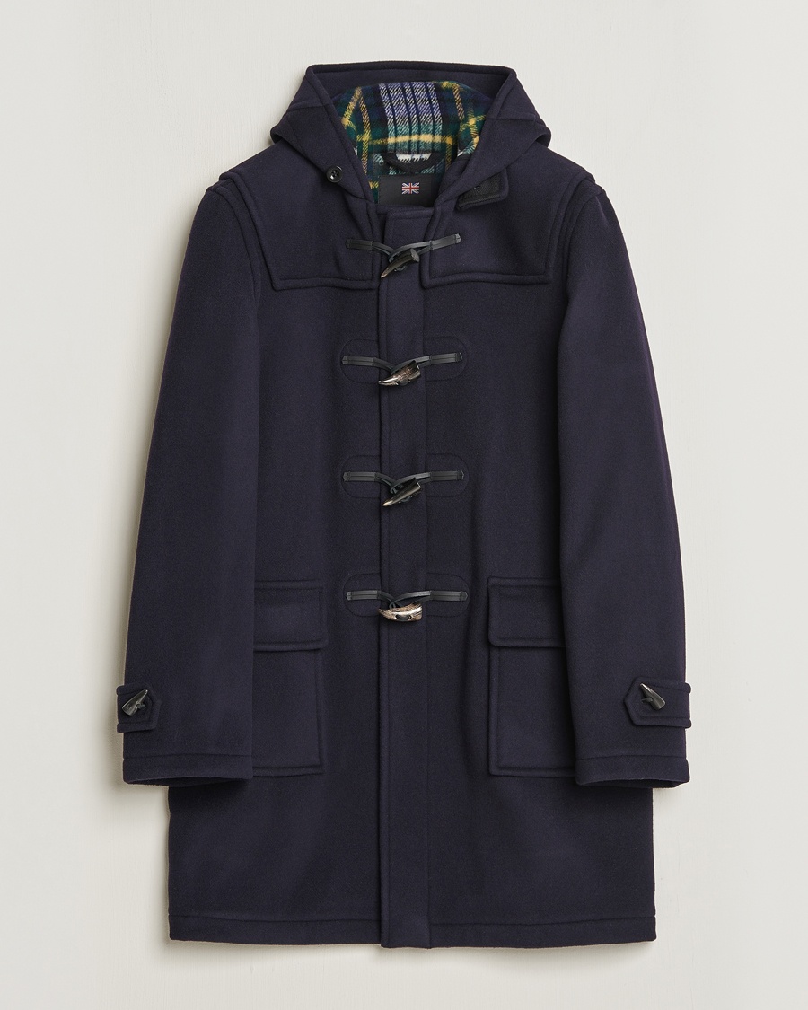 Gloverall Morris Duffle Coat Navy/Dress Gordon – Blå