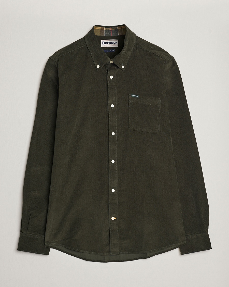 Barbour Lifestyle Ramsey Corduroy Shirt Forest – Grønn