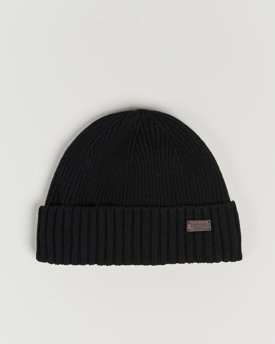 Barbour Lifestyle Carlton Wool Beanie Black – Svart