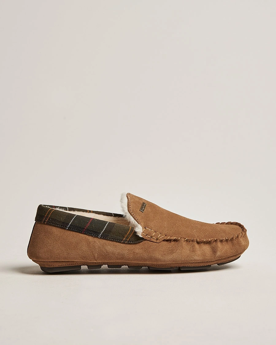 Herre | Barbour Lifestyle | Barbour Lifestyle Monty Indoor Car Shoe Camel Suede