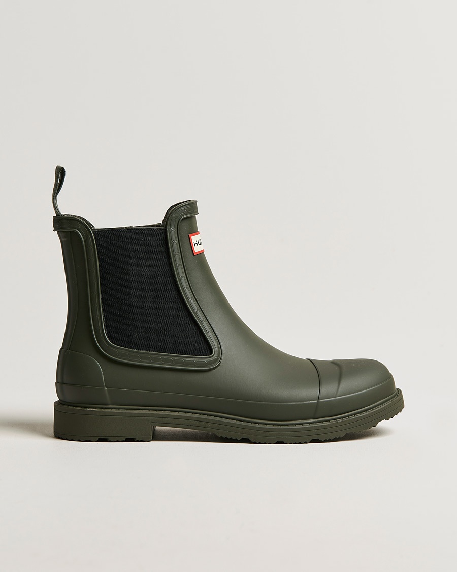 Herre | Hunter Boots | Hunter Boots Commando Chelsea Boot Dark Olive