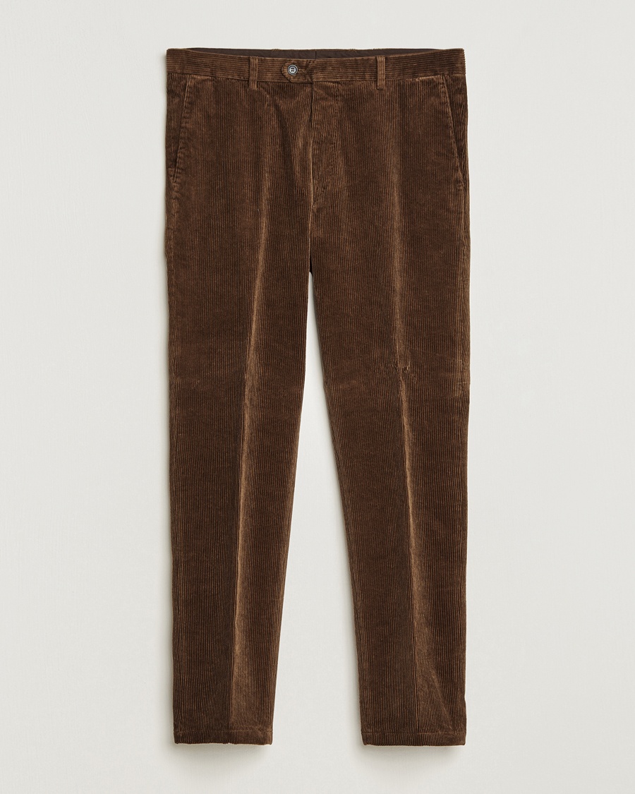 Herre | Oscar Jacobson | Oscar Jacobson Denz Corduroy Trousers Camel