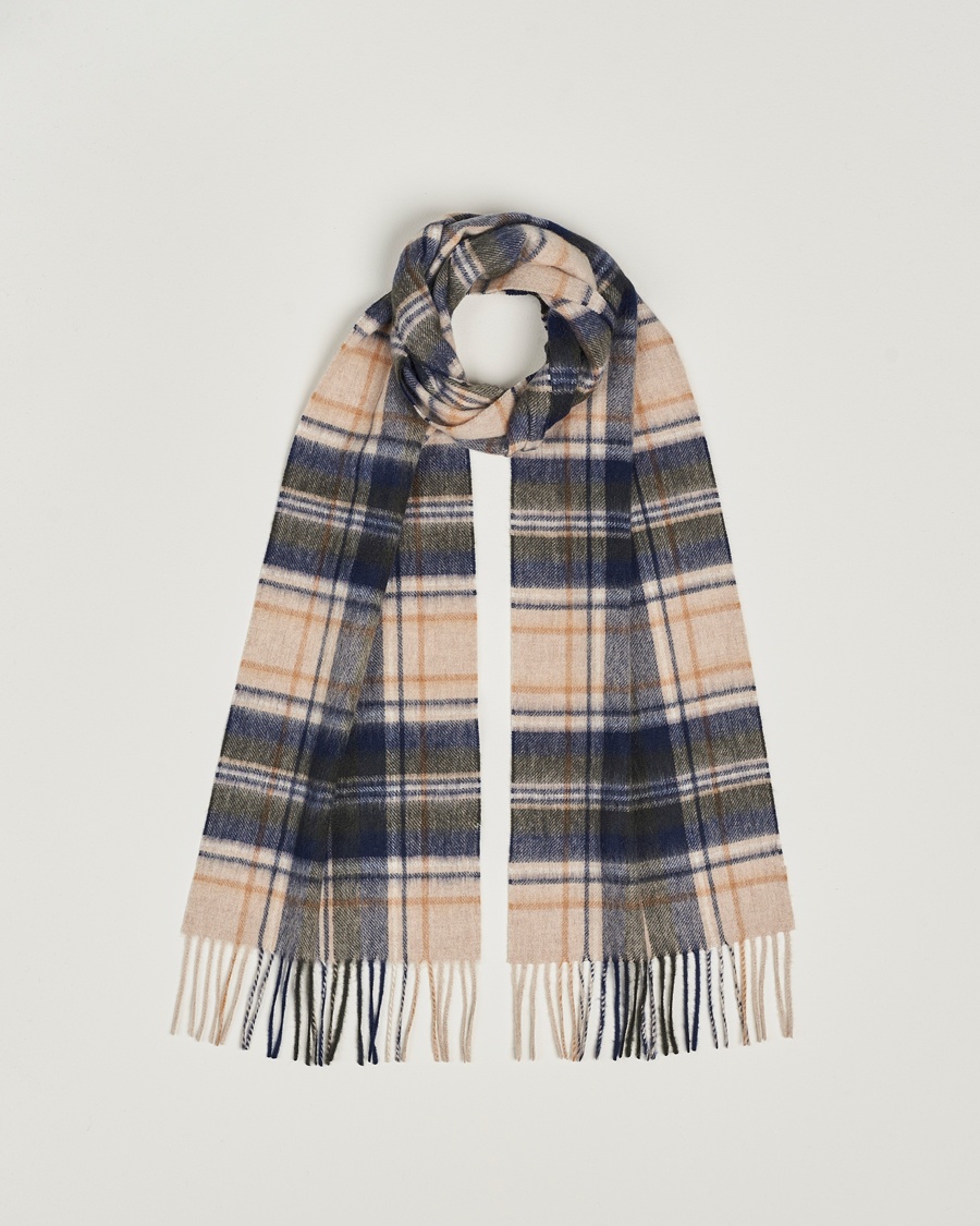Herre | Barbour Lifestyle | Barbour Lifestyle Lambswool/Cashmere New Check Tartan Sand/Beige/Plaid