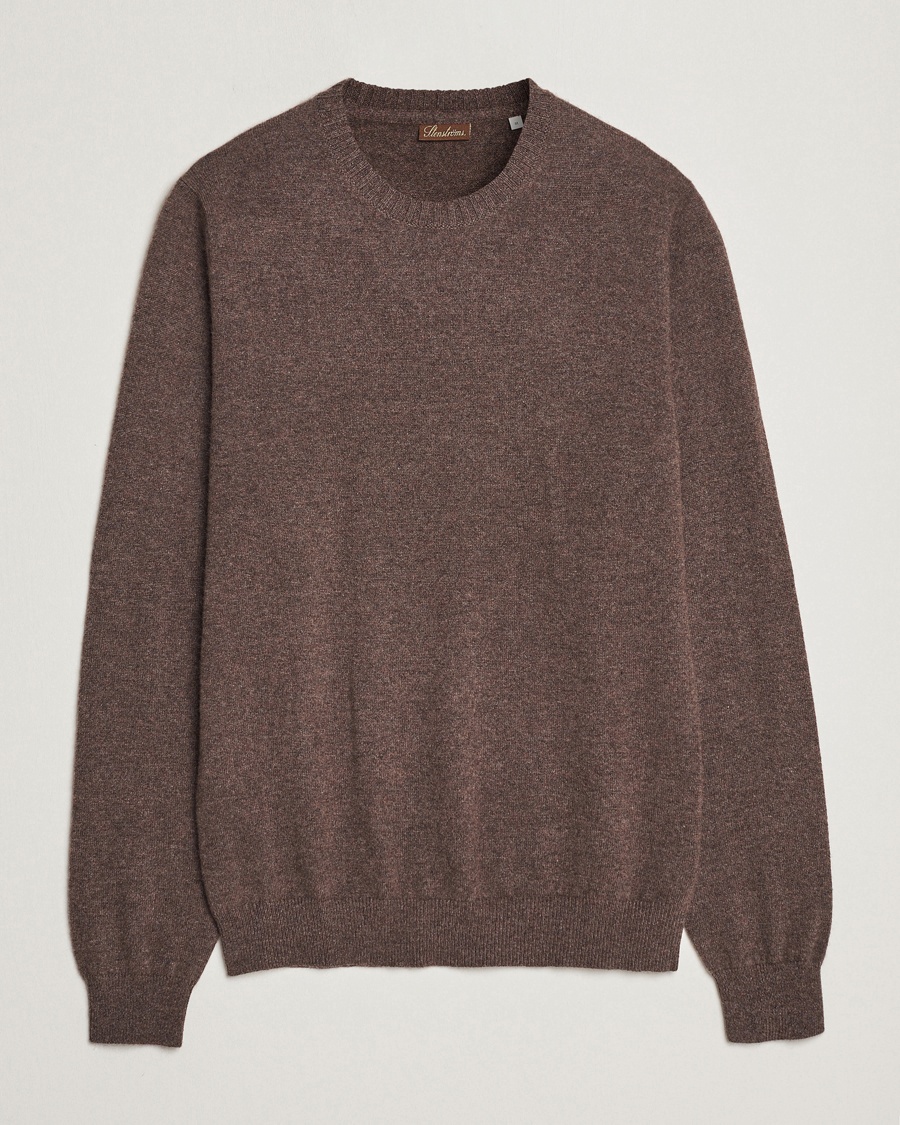 Herre | Stenströms | Stenströms Cashmere Crewneck Dark Brown