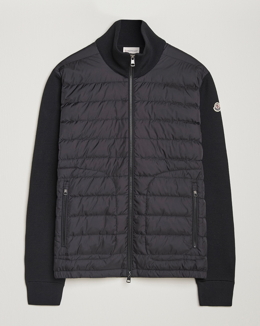 Herre | Moncler | Moncler Hybrid Zip Cardigan Black