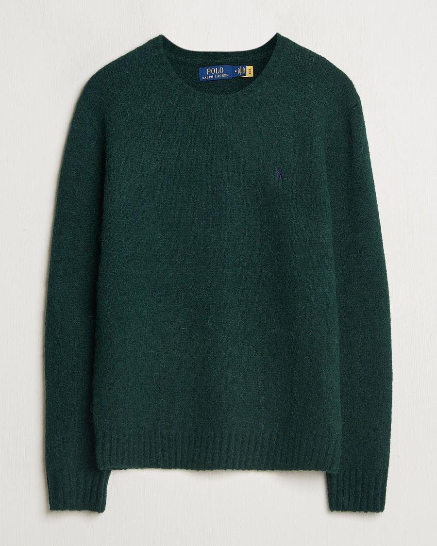 Herre | Polo Ralph Lauren | Polo Ralph Lauren Alpaca Crew Neck Sweater Moss Agate