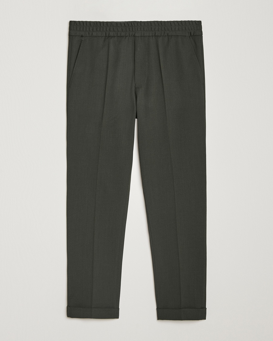 Herre | Filippa K | Filippa K Terry Wool Trousers Green Melange