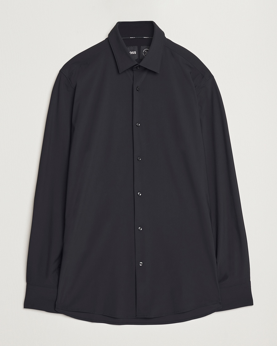 Herre | BOSS BLACK | BOSS BLACK Hank 4-Way Stretch Shirt Black