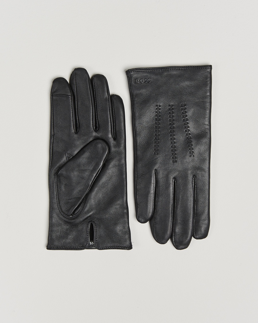 Herre | BOSS BLACK | BOSS BLACK Hainz Leather Glove Black