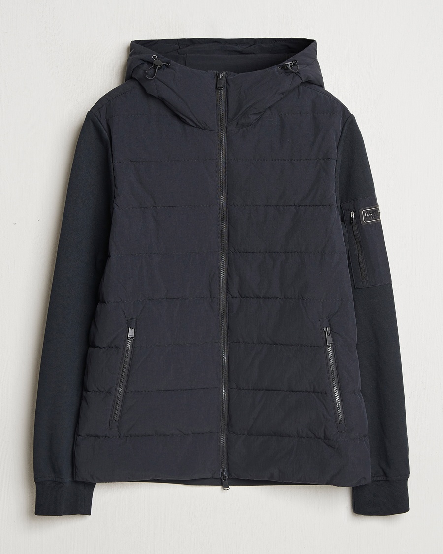 Barbour International Stanley Hooded Quilted Sweat Black – Svart