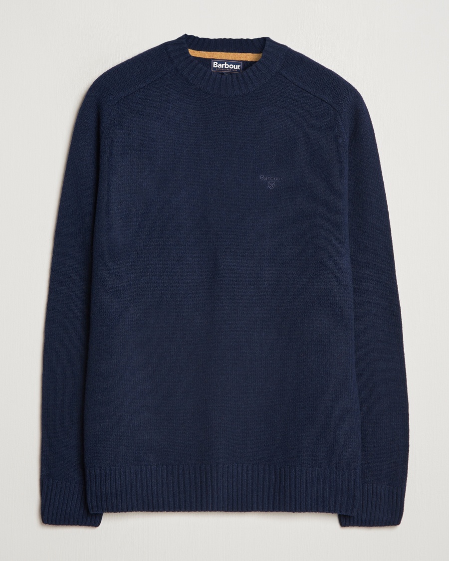Herre | Barbour Lifestyle | Barbour Lifestyle Grangetown Lambswool Crewneck Navy
