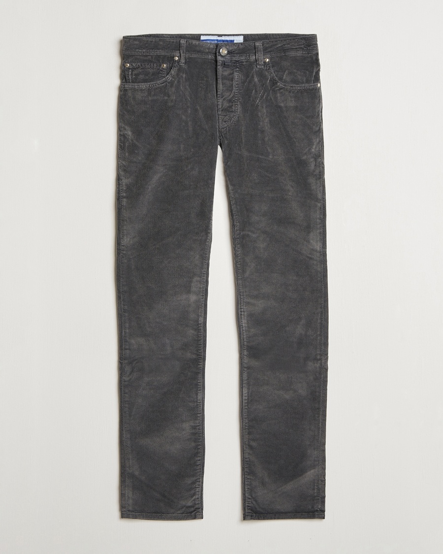Herre | Jacob Cohën | Jacob Cohën Bard 5-Pocket Medium Corduroy Trousers Grey