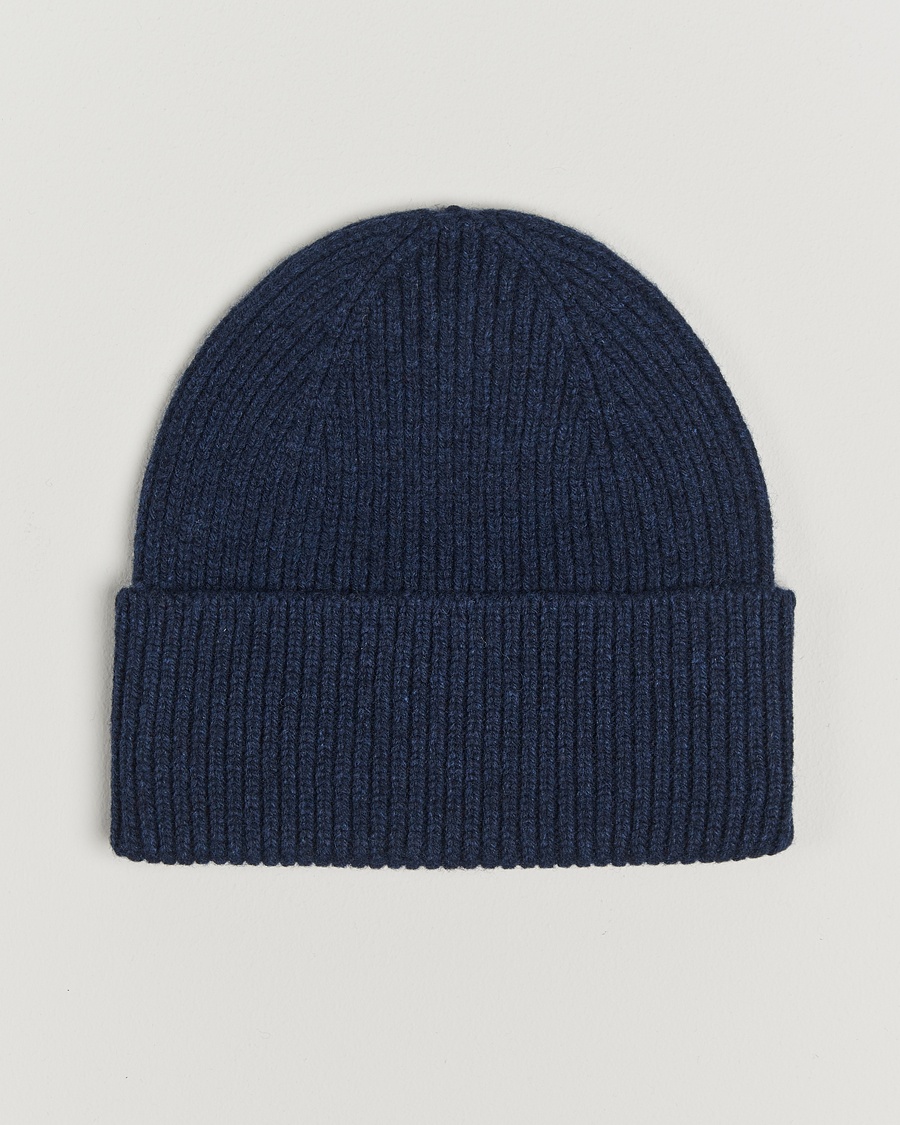Herre | Colorful Standard | Colorful Standard Merino Wool Beanie Marine Blue