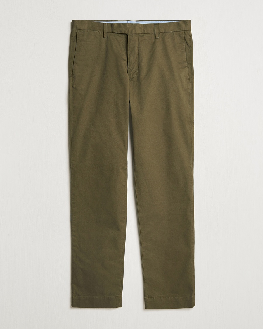 Herre | Polo Ralph Lauren | Polo Ralph Lauren Hudson Slim Fit Stretch Chinos Canopy Olive