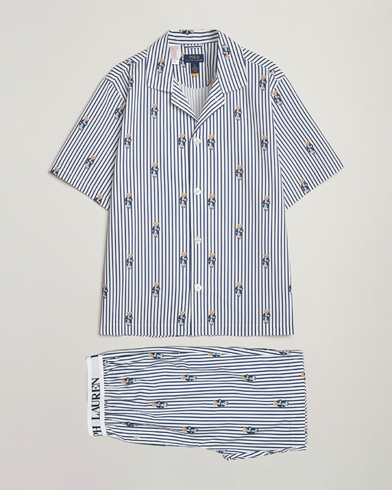Herre | Polo Ralph Lauren | Polo Ralph Lauren Cotton Short Sleeve Pyjama Set Stripe/Bear