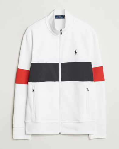 Herre | Polo Ralph Lauren | Polo Ralph Lauren Striped Track Jacket Ceramic White/Multi
