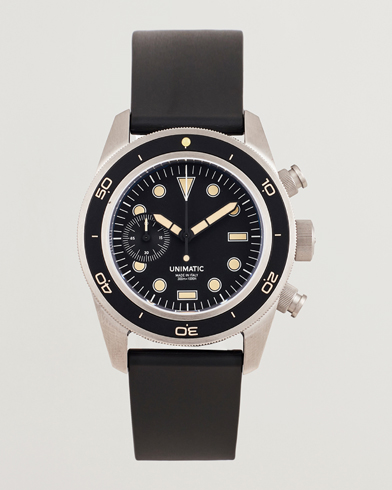Herre | UNIMATIC | UNIMATIC U3 Heritage Chronograph Diver Black