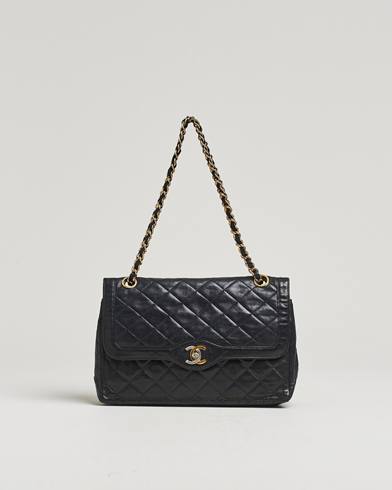 Herre | Chanel Pre-Owned | Chanel Pre-Owned Classic Medium Double Flap Bag Black