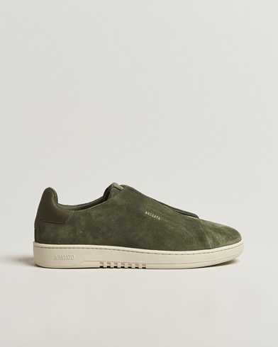 Herre | Axel Arigato | Axel Arigato Dice Laceless Suede Sneaker Dark Green