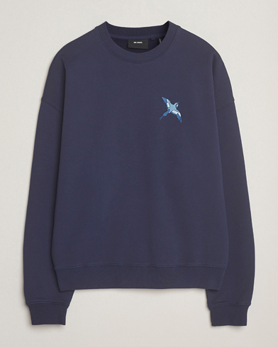 Herre | Axel Arigato | Axel Arigato Micro Bee Bird Sweatshirt Navy