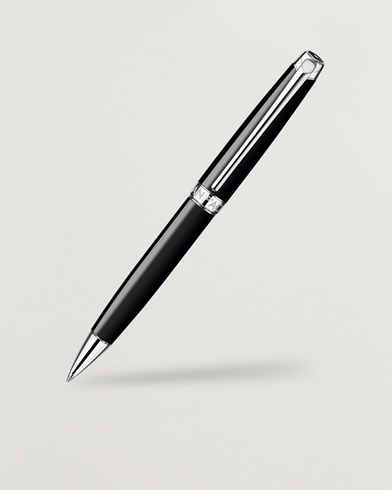 Herre | Caran d'Ache | Caran d' Ache Léman Ballpoint Pen Ebony Black/Silver Plated