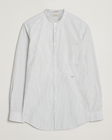 Massimo Alba Noto Guru Collar Shirt White/Green – Grønn