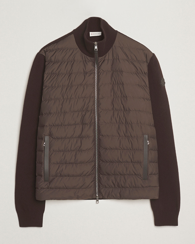 Herre | Moncler | Moncler Full Zip Padded Cardigan Brown