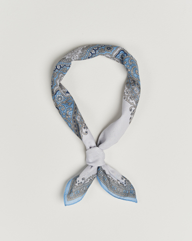 Herre | Amanda Christensen | Amanda Christensen Cotton Voilé Printed Paisley Bandana Cream