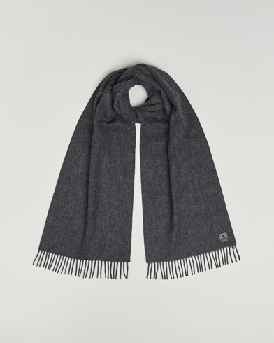 Herre | Amanda Christensen | Amanda Christensen Merino Wool Scarf Dark Grey Melange