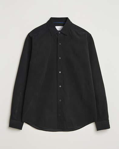Eton Casual Fit Corduroy Shirt Black – Svart