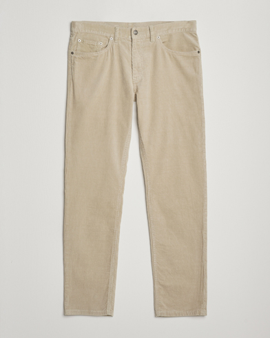Herre | GANT | GANT Cord 5-Pocket Jeans Greige