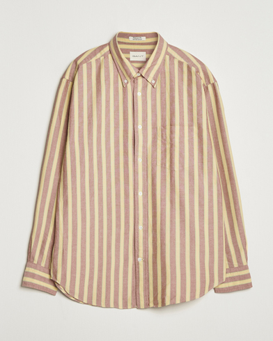 Herre | GANT | GANT Relaxed Fit Striped Heritage Oxford Shirt Modern Rust