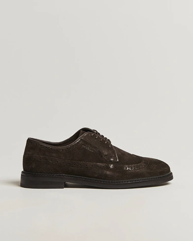 Herre | GANT | GANT Bidford Suede Brouges Dark Brown
