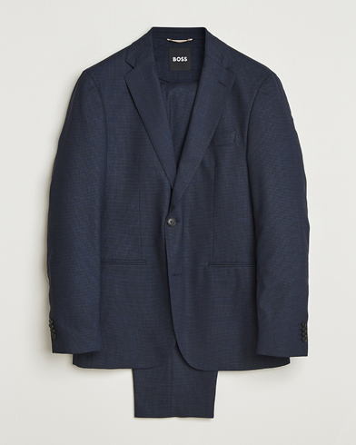 Herre | BOSS BLACK | BOSS BLACK Huge Wool Suit Dark Blue