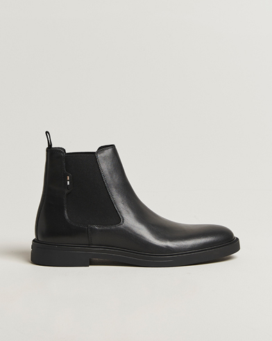 Herre | BOSS BLACK | BOSS BLACK Calev Leather Chelsea Boot Black