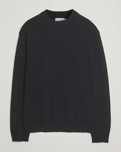 Herre | J.Lindeberg | J.Lindeberg Kino Merino Crew Neck Black