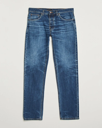 Nudie Jeans Solid Ollie Jeans Life Tracks – Blå