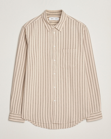 Samsøe Samsøe Liam Striped Shirt Canteen Green – Beige