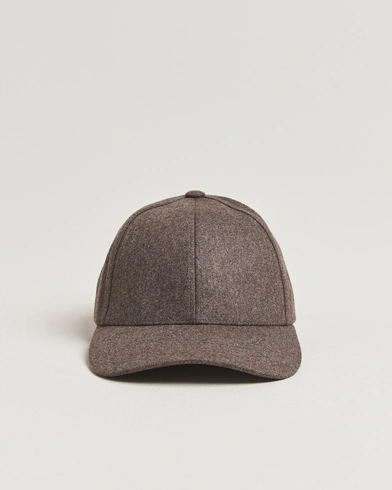 Herre | Varsity Headwear | Varsity Headwear Flannel Baseball Cap Taupe Brown
