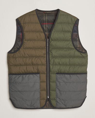 Herre | Barbour Heritage | Barbour Heritage Reversible Down Filled Liner Olive