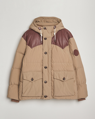 Herre | GANT 240 Mulberry Street | GANT 240 Mulberry Street Cotton Down Hooded Jacket Carmel Beige