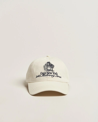 Herre | GANT 240 Mulberry Street | GANT 240 Mulberry Street Washed Twill Cap Cream