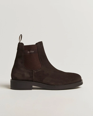 Herre | GANT | GANT Prepdale Suede Chelsea Boot Espresso Brown