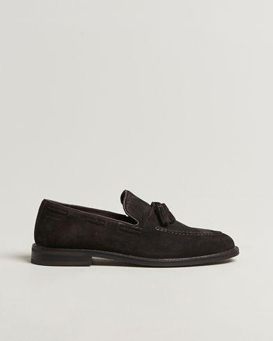 Herre | GANT | GANT Lozham Suede Tassle Loafer Dark Brown