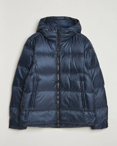 J.Lindeberg Daryl Down Hooded Jacket Navy – Blå