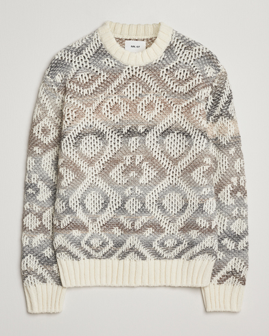 Herre | NN07 | NN07 Brady Heavy Knitted Sweater Ivory Multi