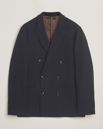Herre | NN07 | NN07 Jordin Wool Double Breasted Blazer Deep Navy