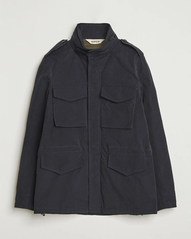 Aspesi Minifield Cotton Field Jacket Navy – Blå