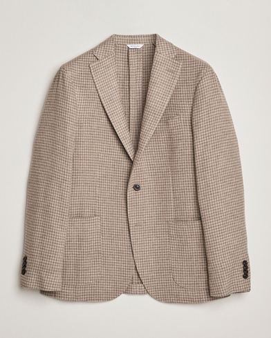 Herre | Boglioli | Boglioli K Jacket Cashmere/Wool Houndstooth Blazer Beige