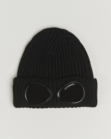 Herre | C.P. Company | C.P. Company Knitted Merino Goggle Beanie Black
